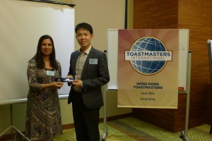 2014-06-30 Best Table Topic Speaker - Andrew Yeung